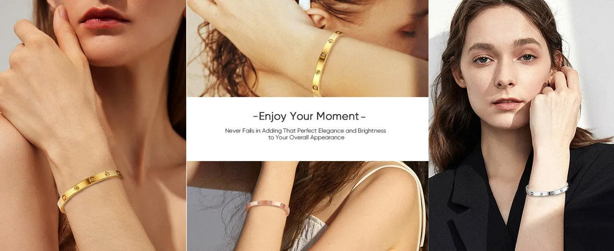 14K Gold Plated Zirconia Friendship Bracelet – Gift for Women & Teens
