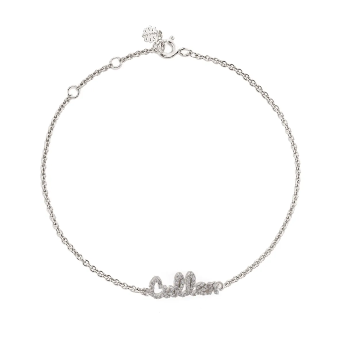 14K Tiny Treasures Diamond Name Bracelet