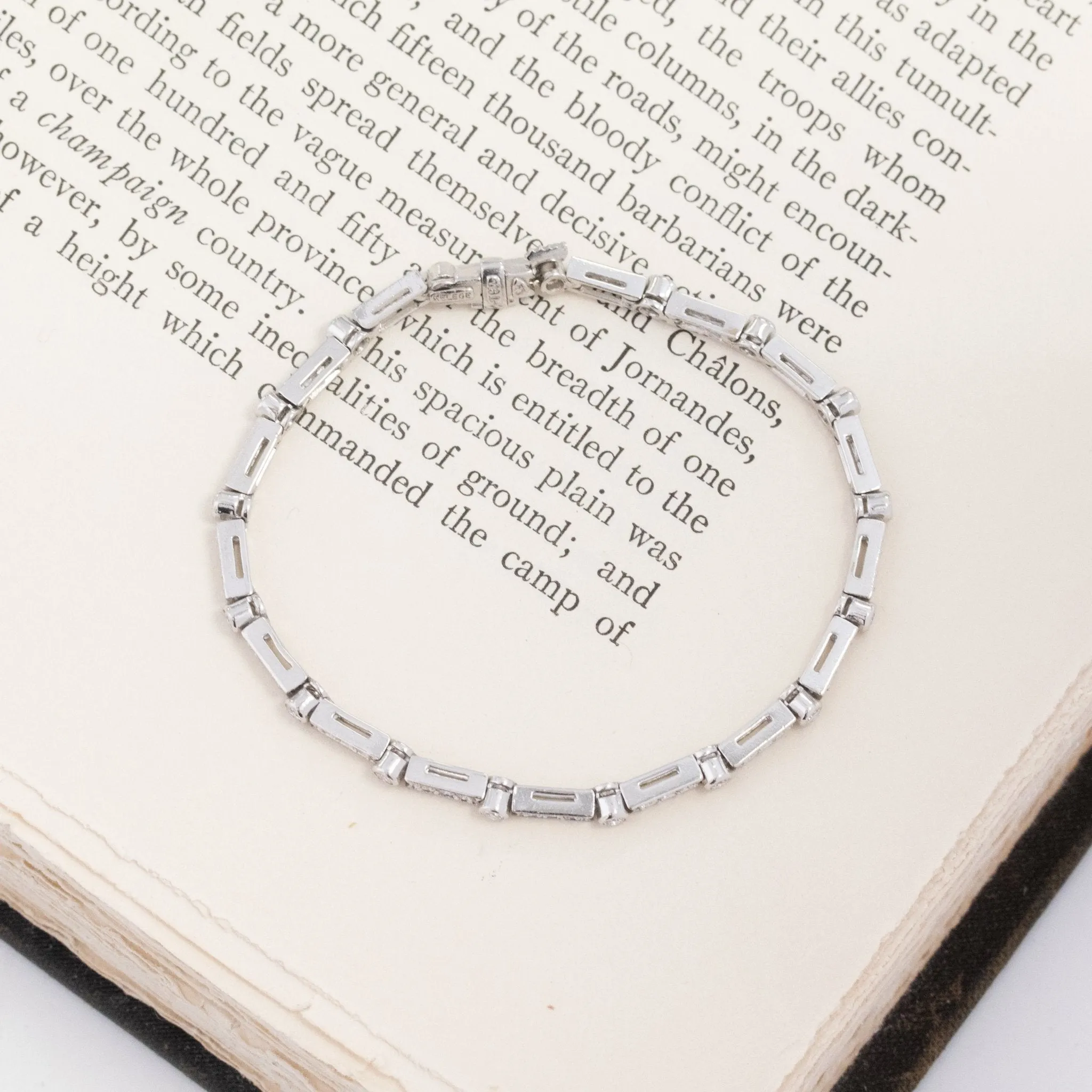 1.61ctw Round Brilliant Cut Diamond Bracelet by Jack Kelege
