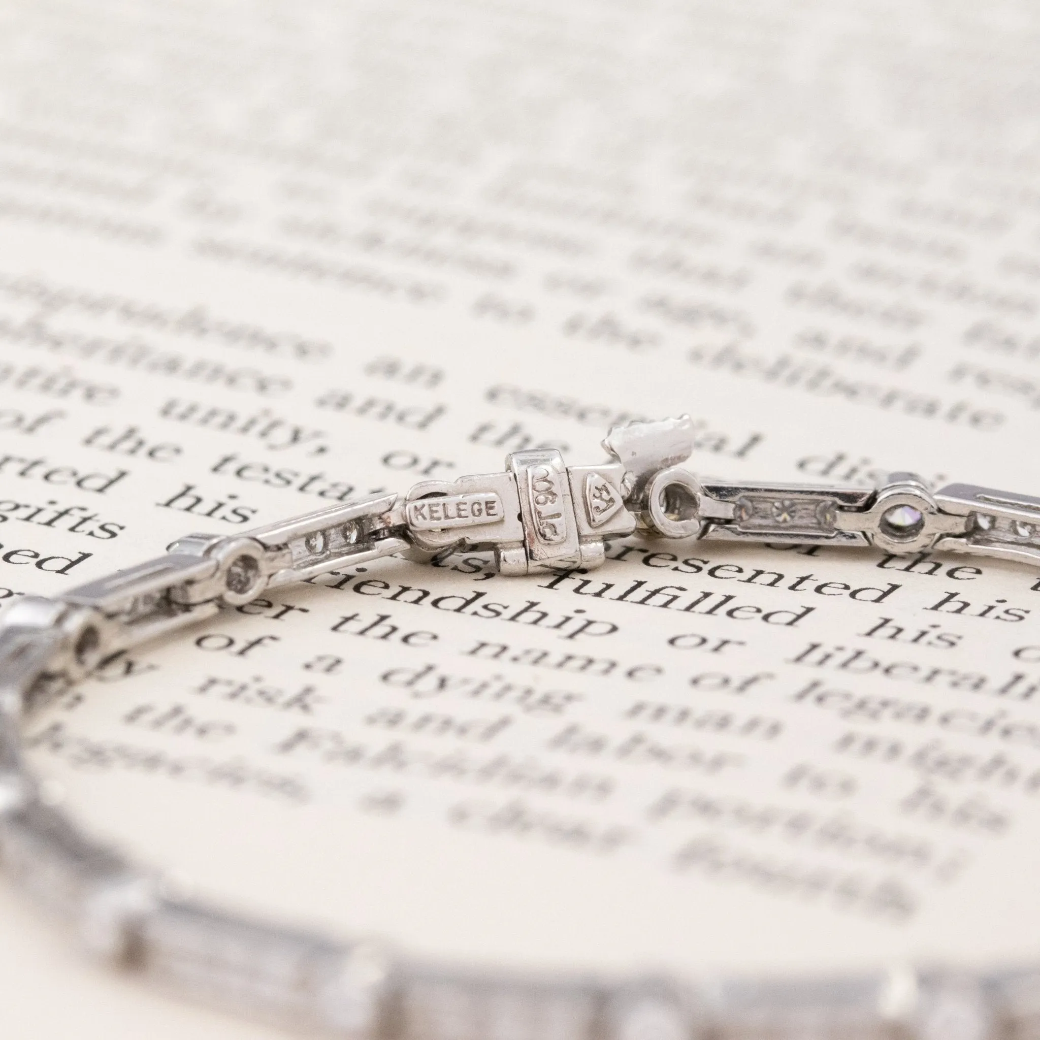 1.61ctw Round Brilliant Cut Diamond Bracelet by Jack Kelege