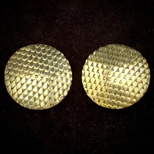 1980s Whiting & Davis Gold Earrings
