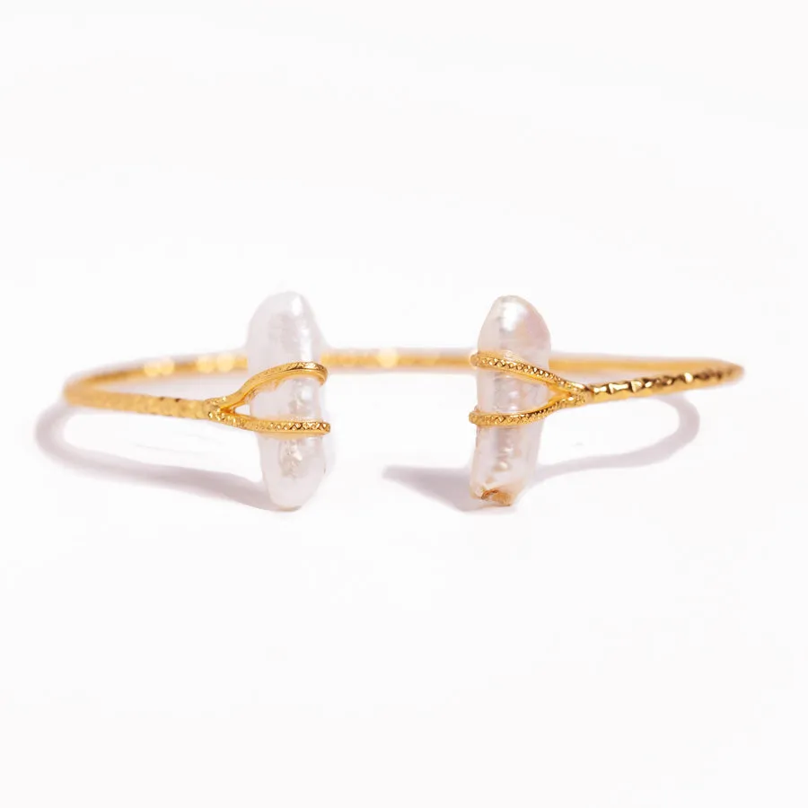 2 Mother of Pearl  Adjustable Bracelet