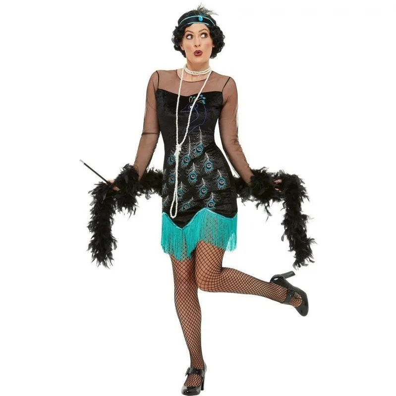 20s Peacock Flapper Costume