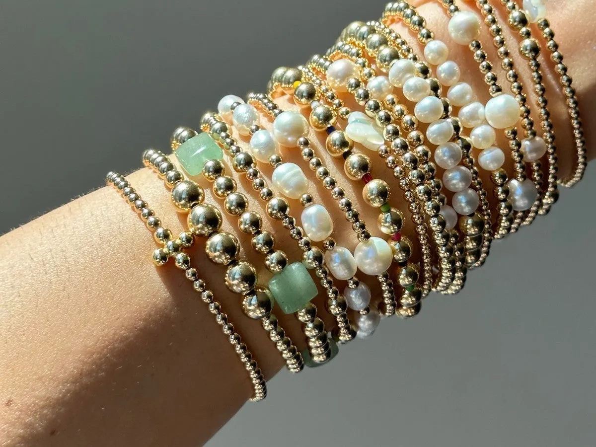 3 5mm Bead Aventurine Bracelet Set