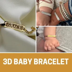 3D Baby Name Bracelet