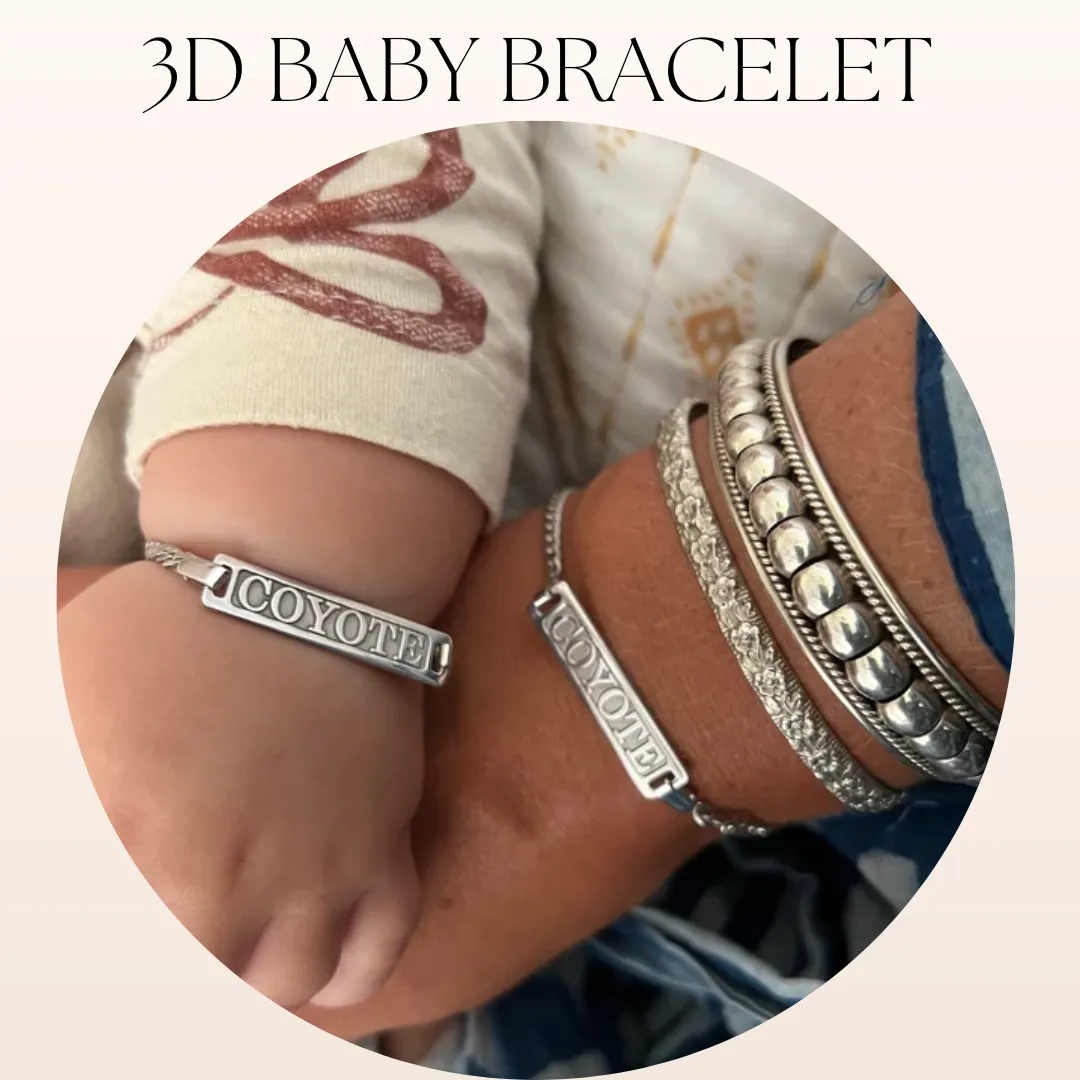 3D Baby Name Bracelet