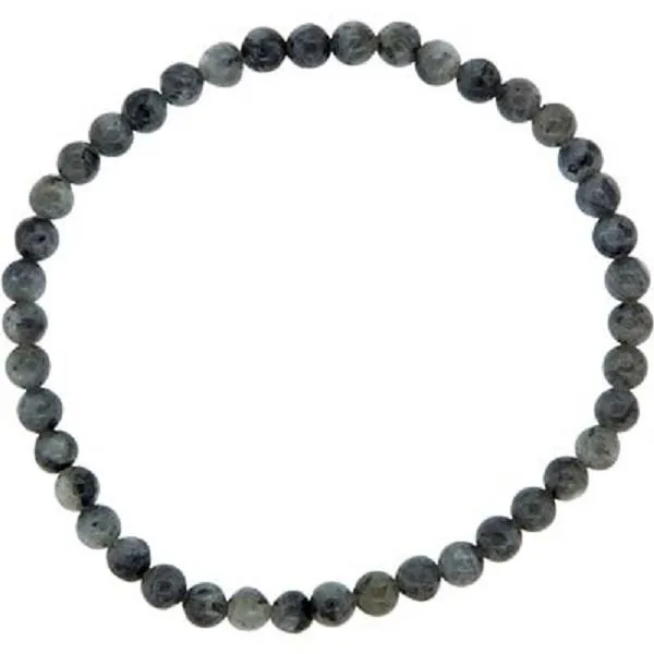 4mm Bracelet Black Labradorite