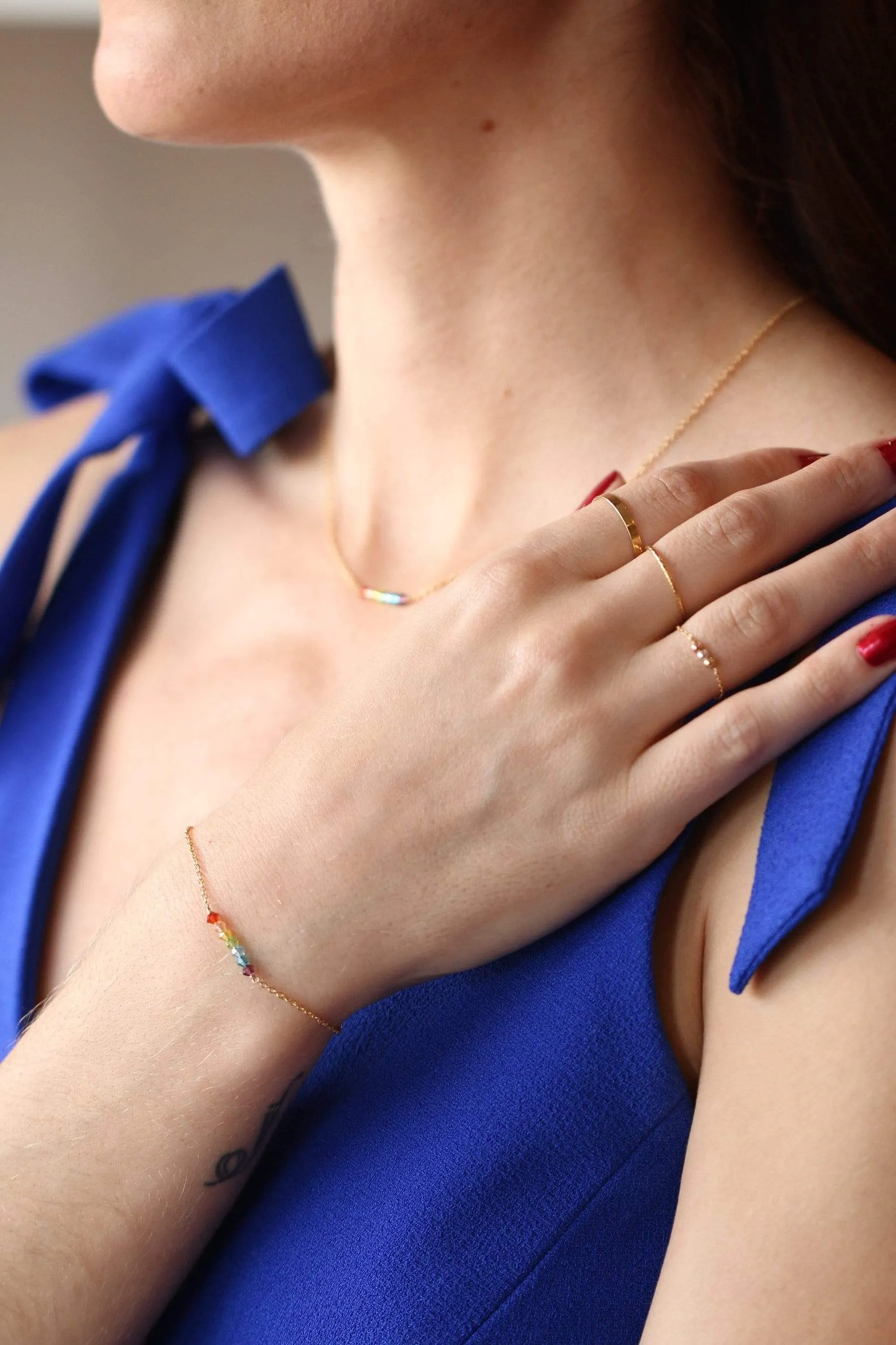 7 Chakras Crystal Bracelet