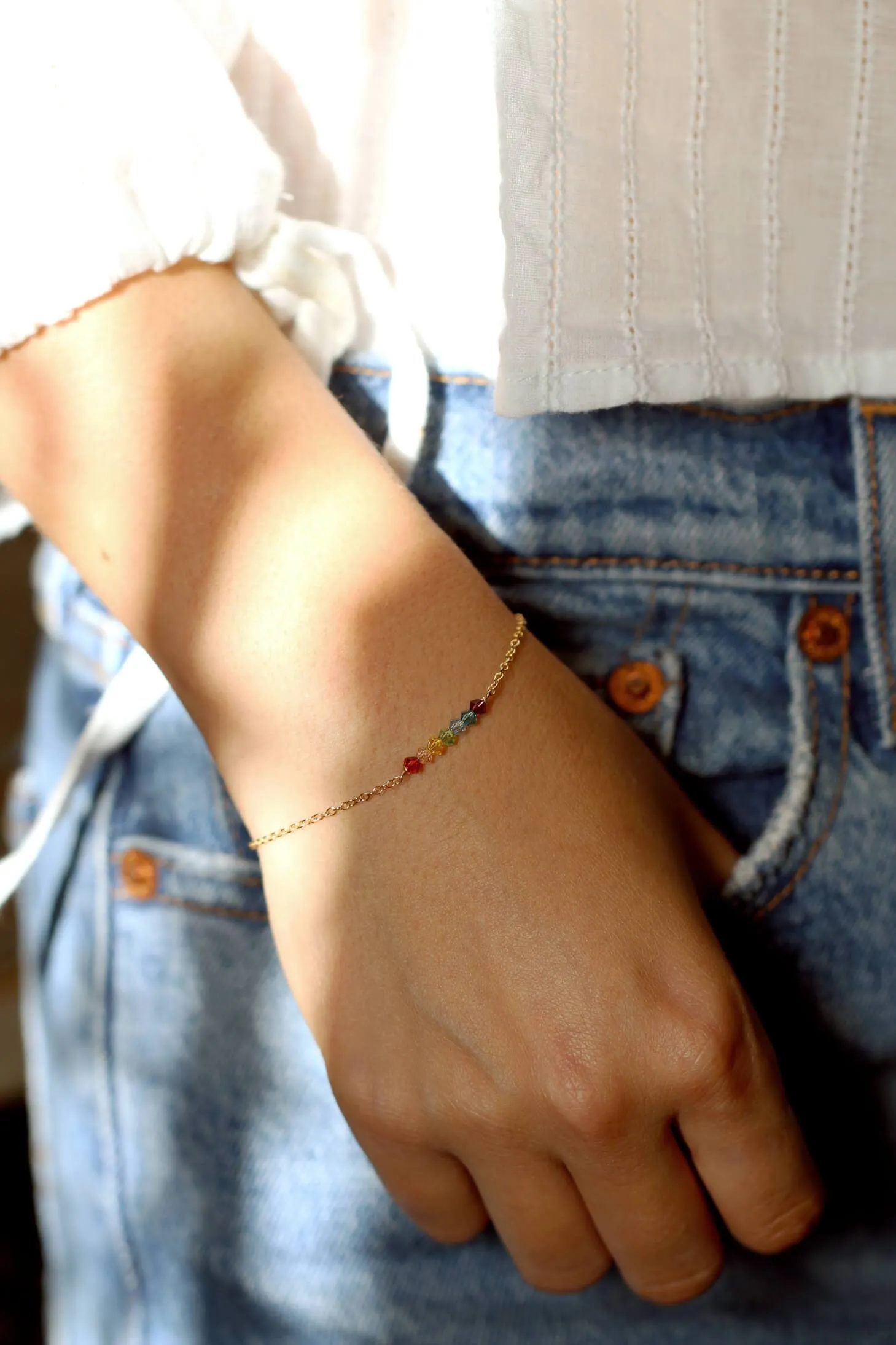 7 Chakras Crystal Bracelet