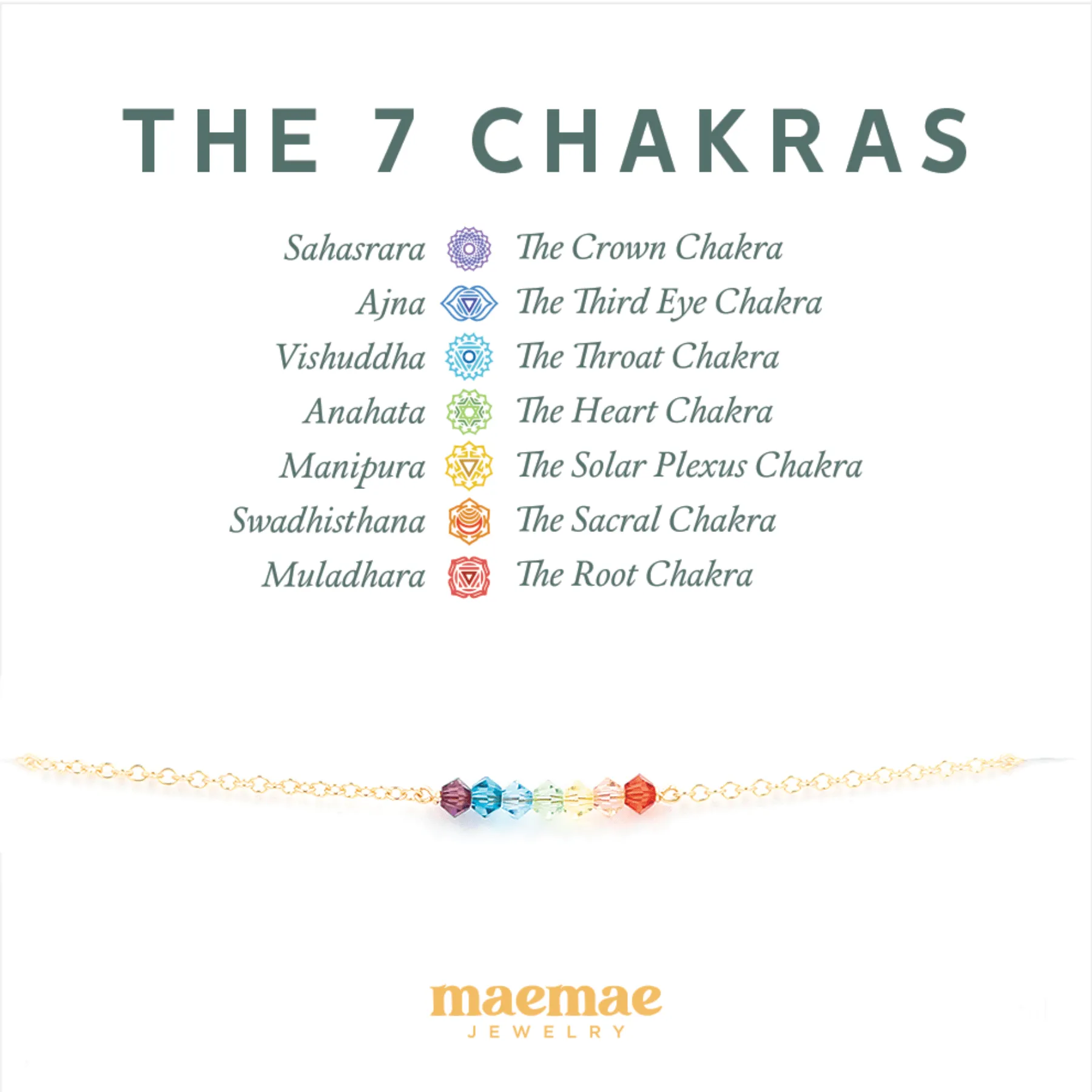 7 Chakras Crystal Bracelet