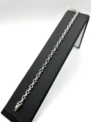 925 DIAMOND HEART BRACELET