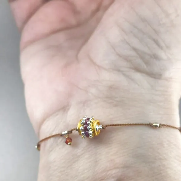 Adore You Bracelet, Gold and Garnet