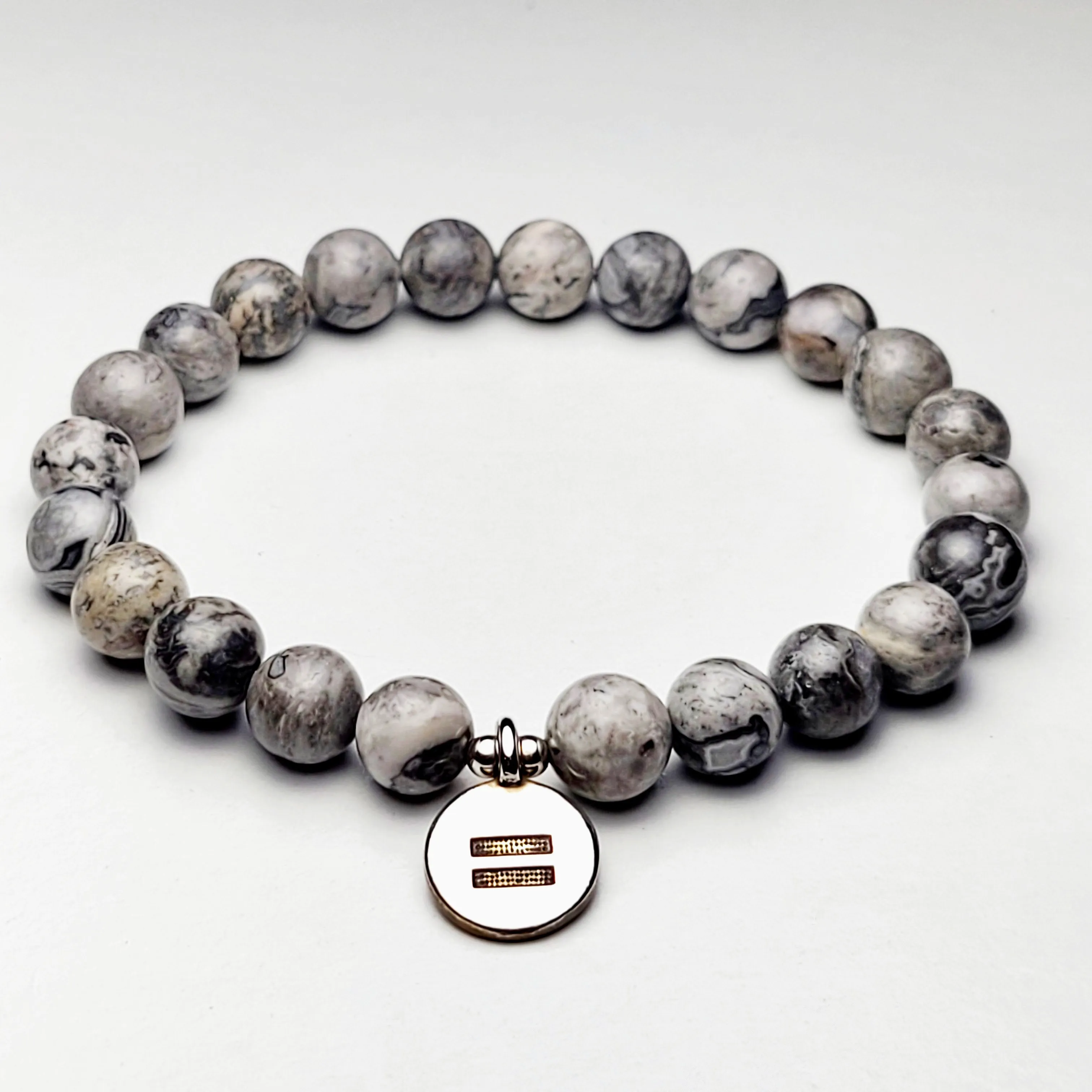 ADRIS GRAY MAP STONE BRACELET