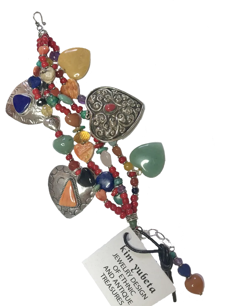 All Hearts Bracelet by Kim Yubeta