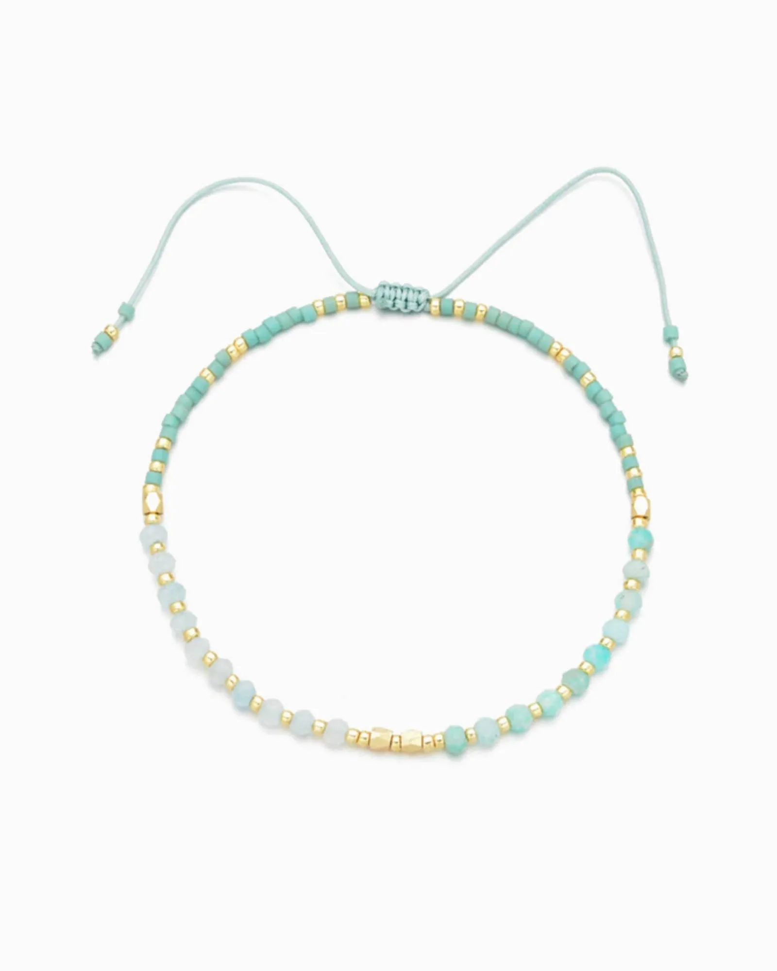 Amazonite Healing Gemstone Stacking Bracelet