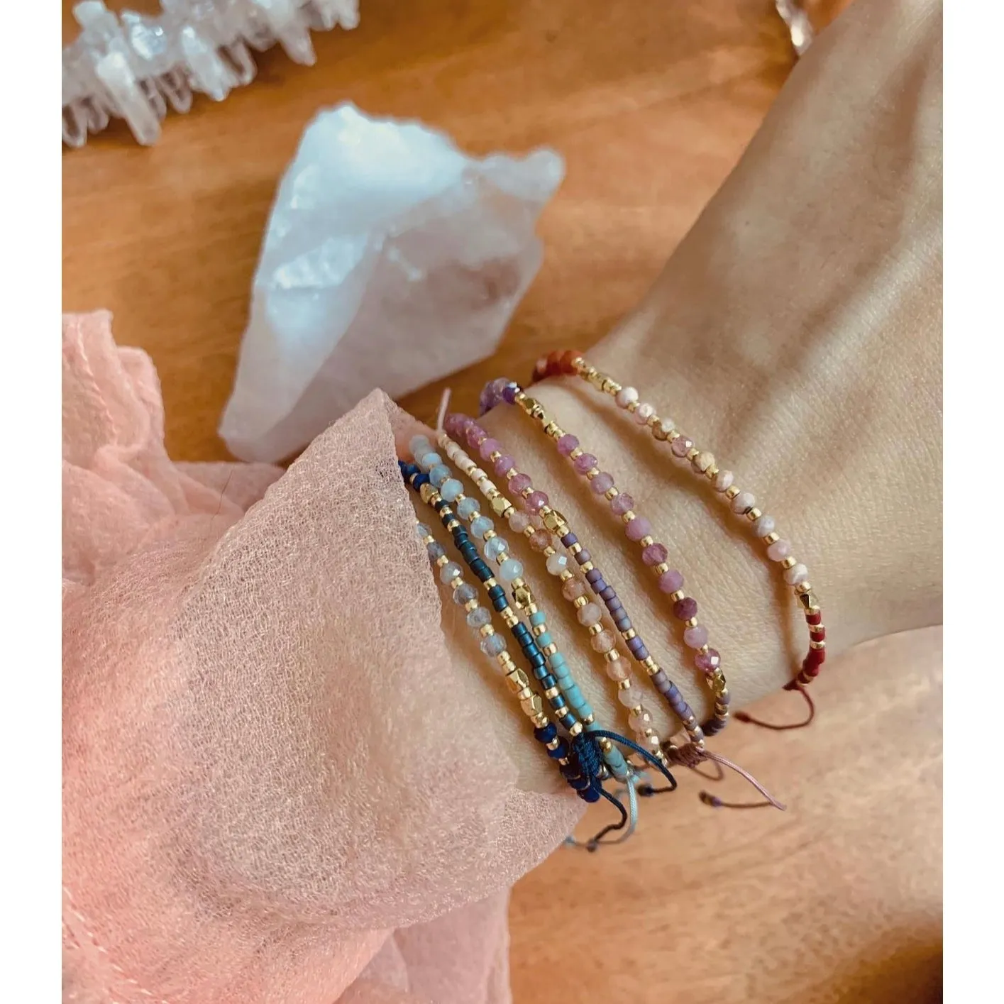 Amazonite Healing Gemstone Stacking Bracelet