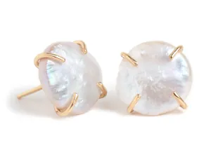 American Pearl Stud Earrings