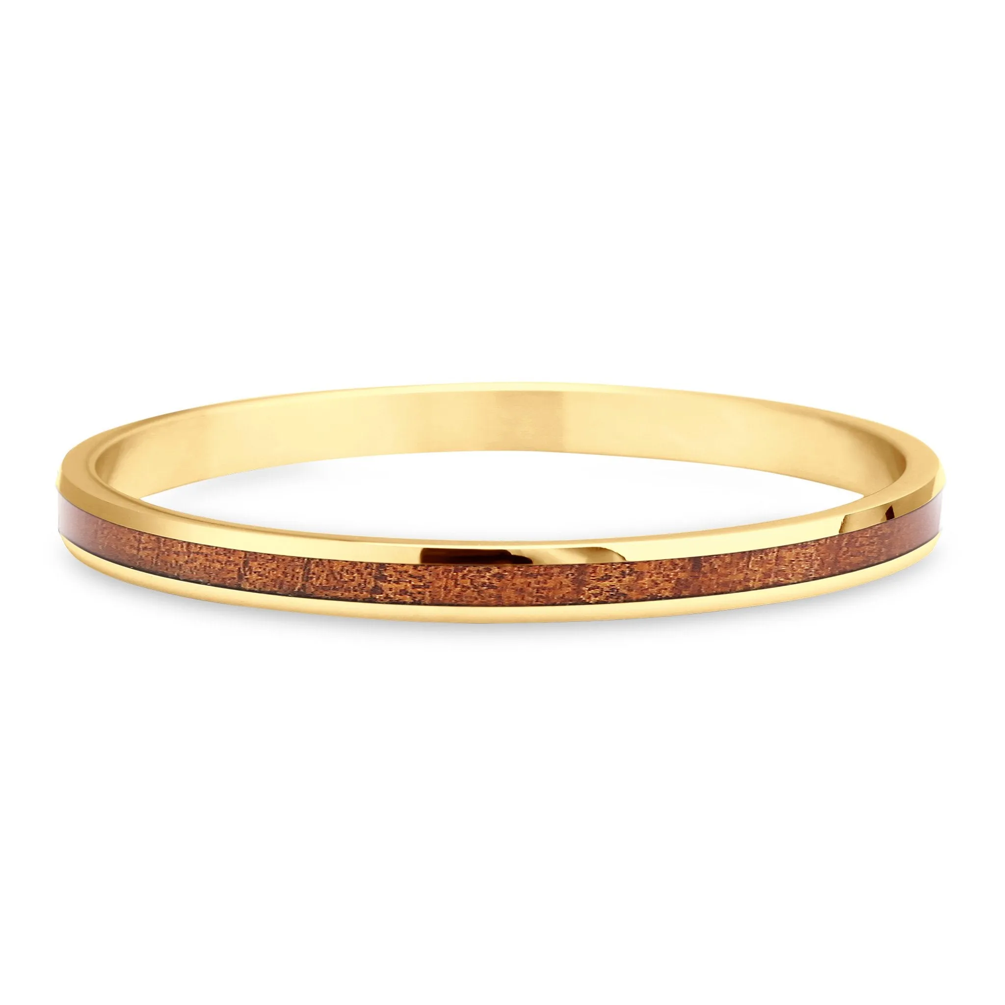 Ancient Kauri Bangle - Yellow Gold