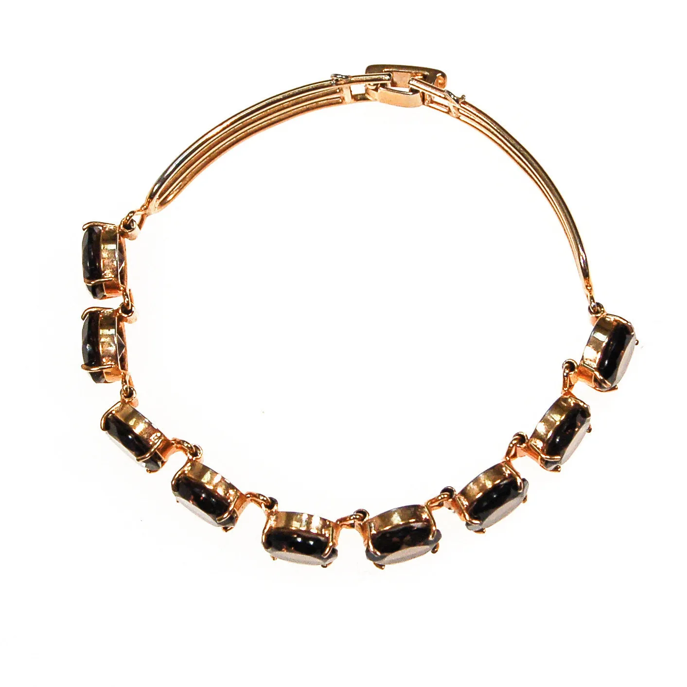 Art Deco Inspired Smokey Quartz Bracelet
