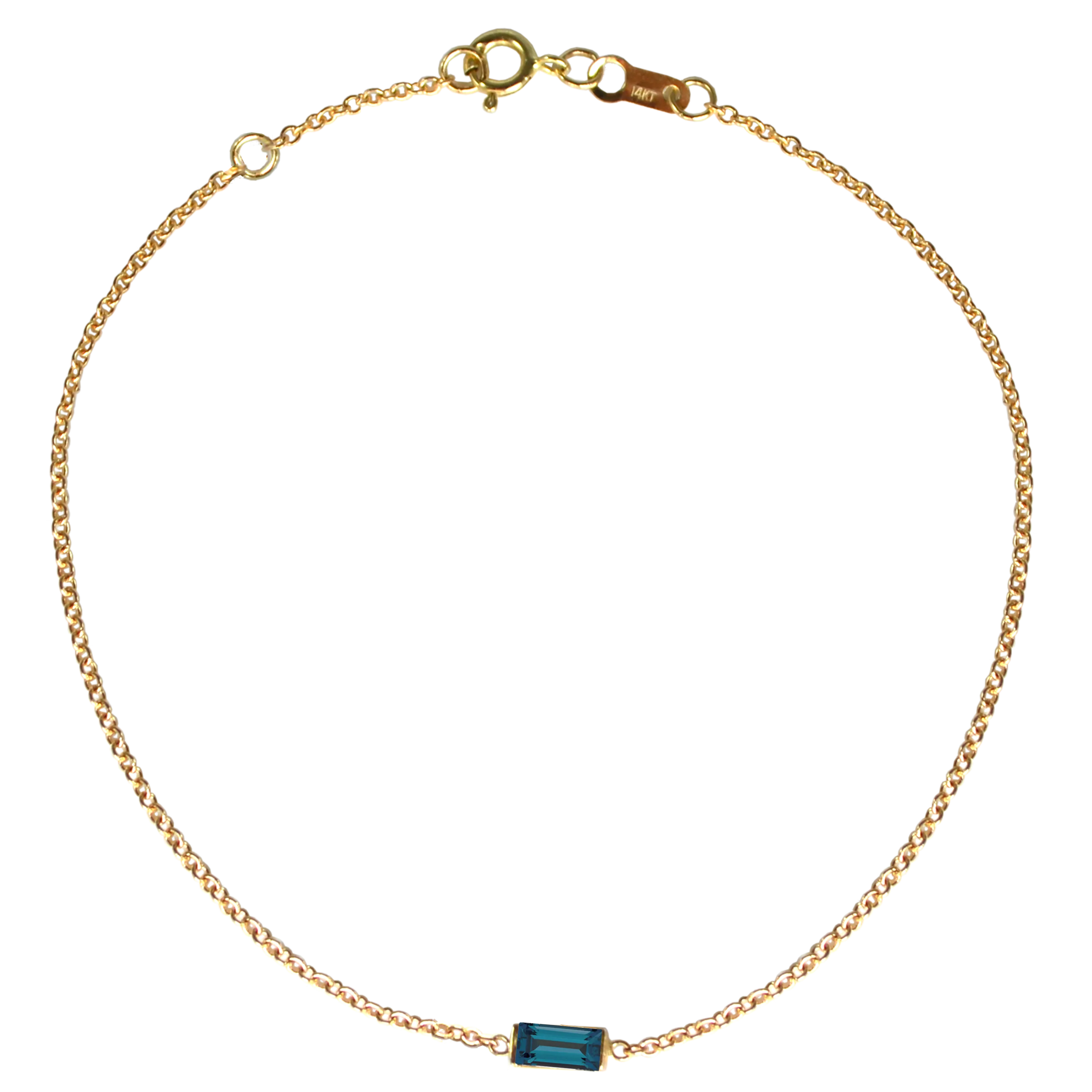 Baguette Gemstone Bracelet