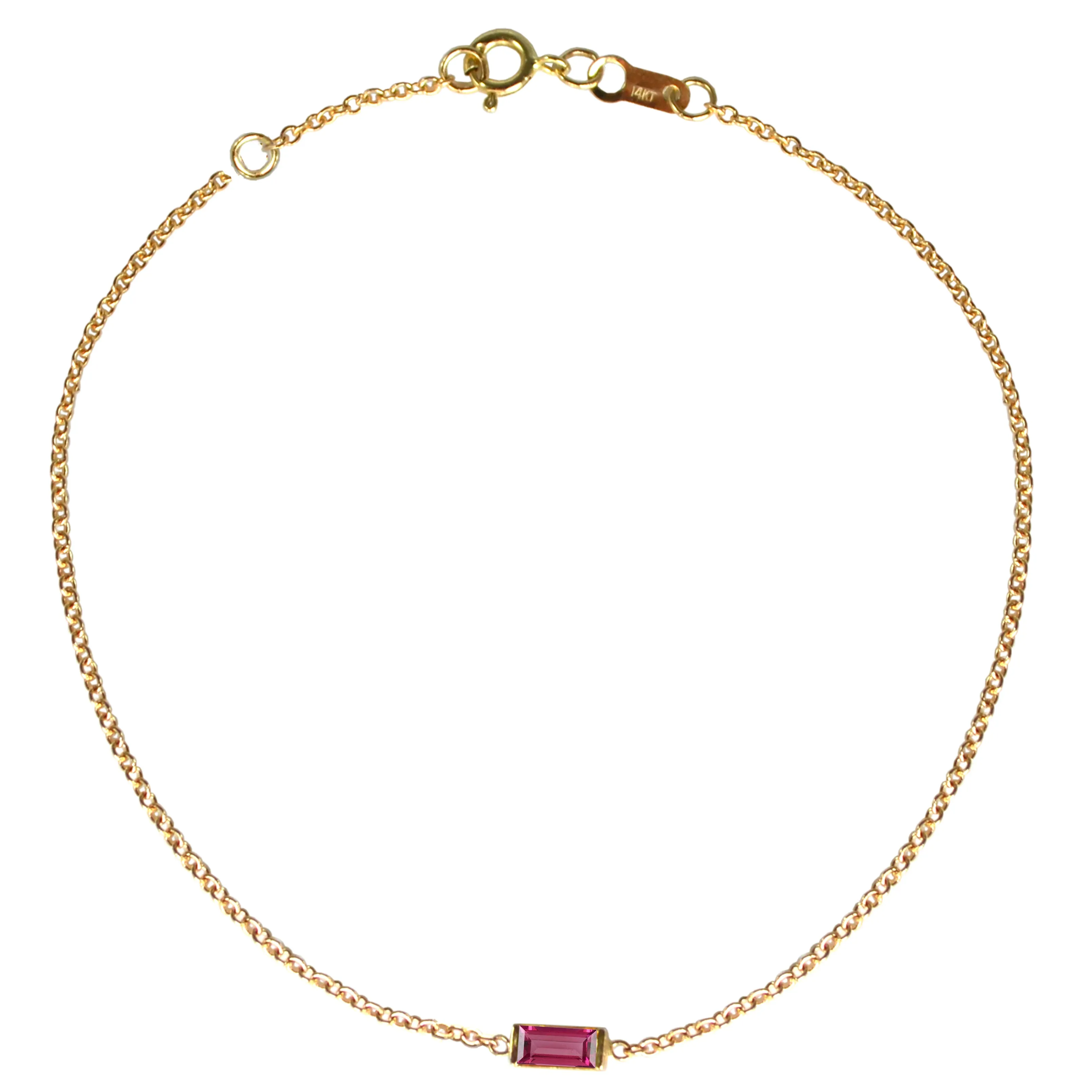 Baguette Gemstone Bracelet