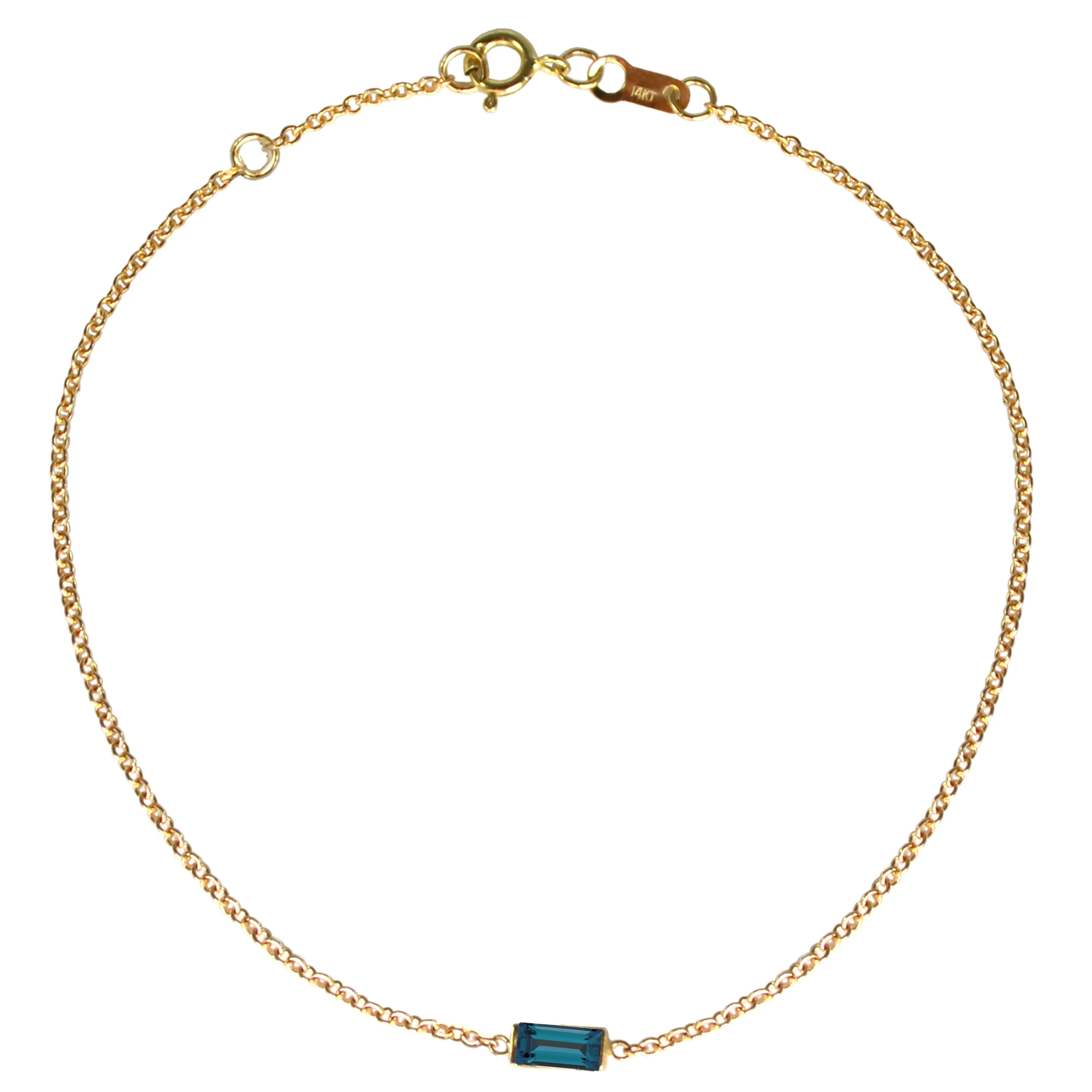 Baguette Gemstone Bracelet