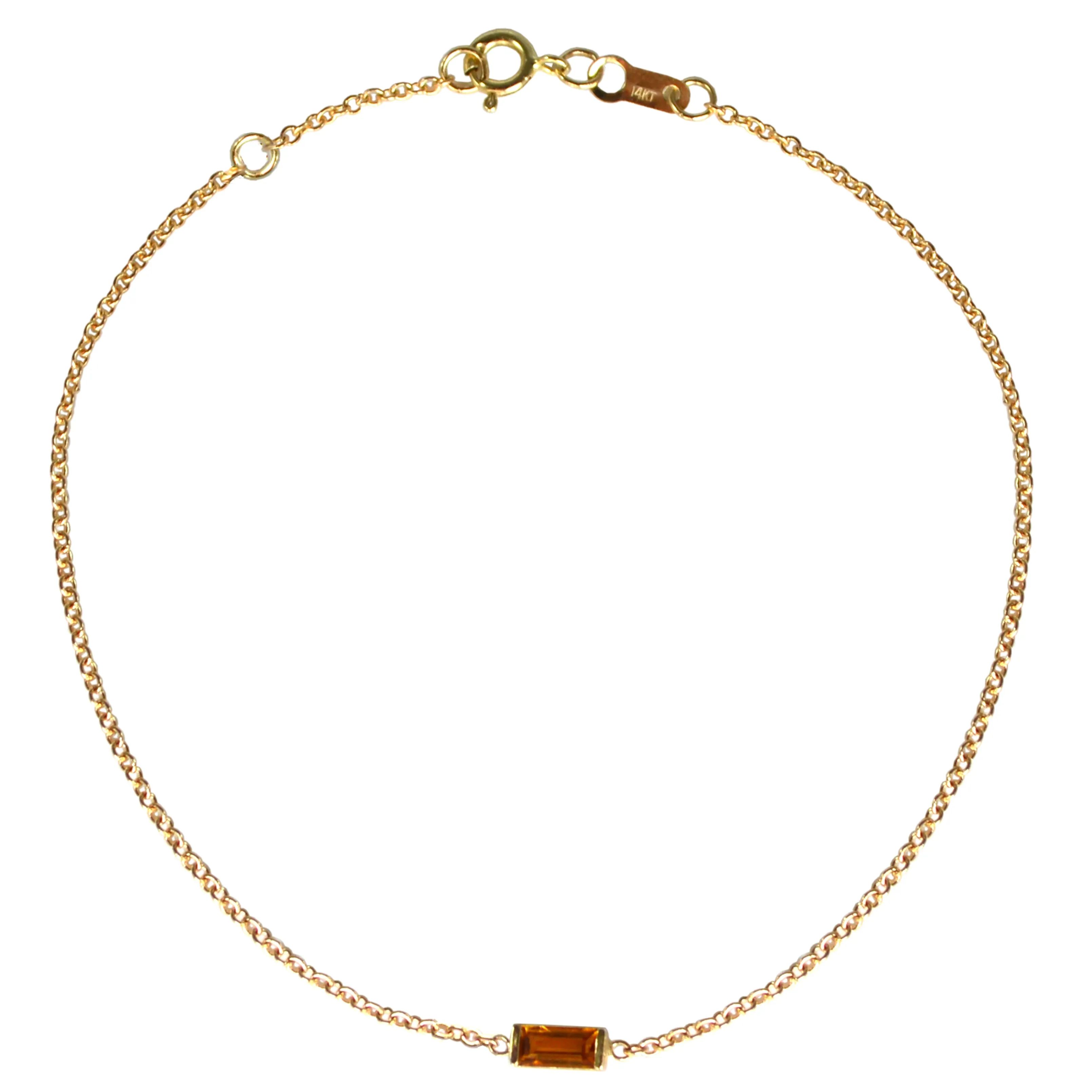 Baguette Gemstone Bracelet