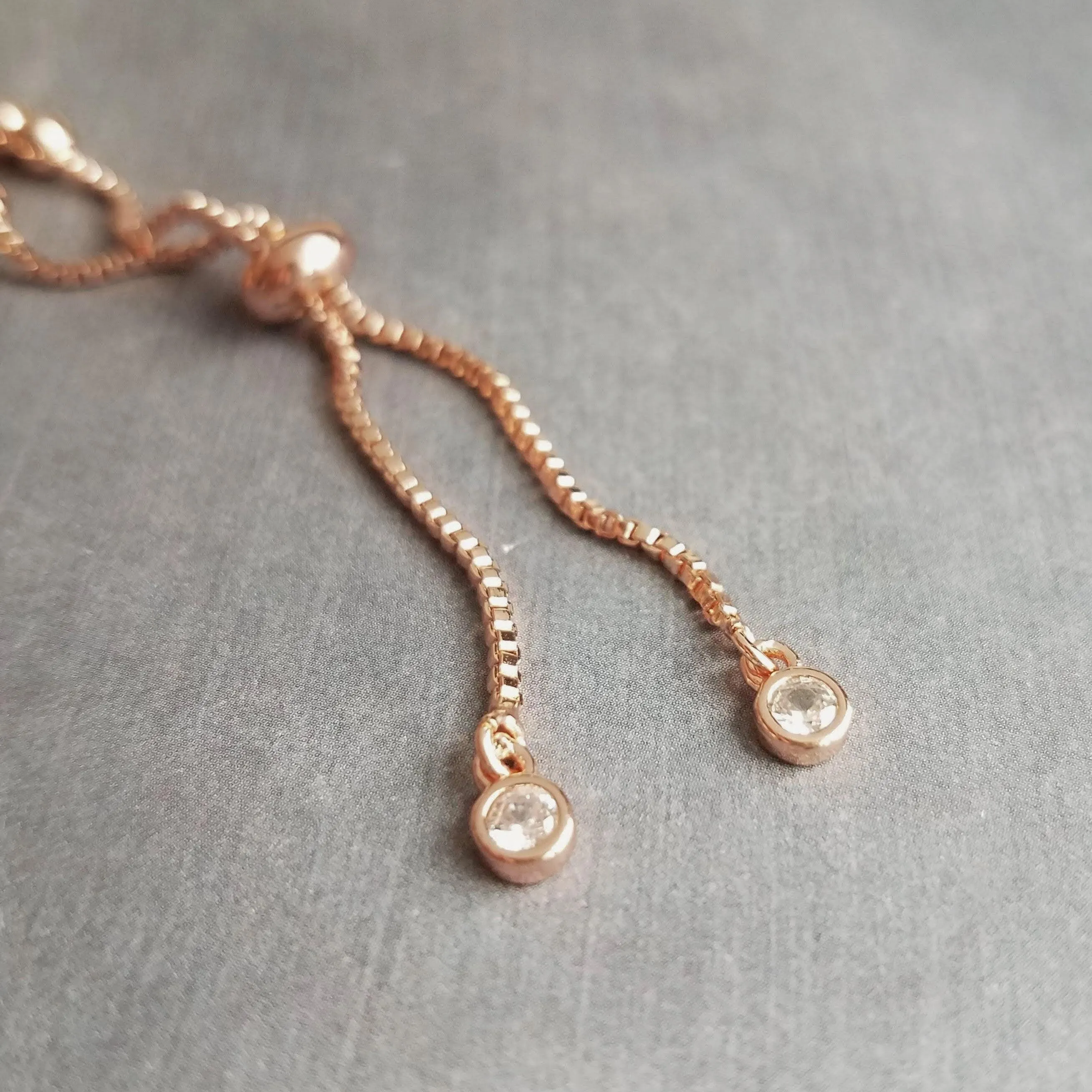 Beaded Rose Gold Bracelet, heart medallion, bead bracelet, adjustable chain bracelet, rose gold mandala, mandala bracelet, rose gold heart