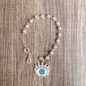 Big eye 925 silver bracelet