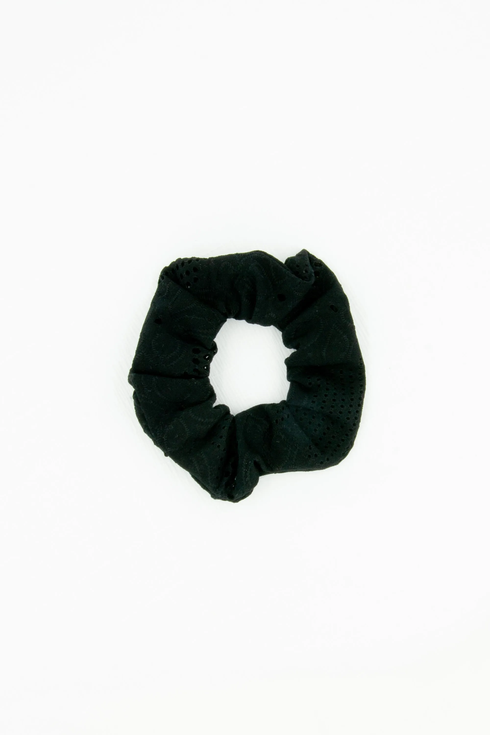 Black Lasercut Scrunchie