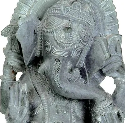 Blessing to All - Ganesha Stone Statuette 6.50"