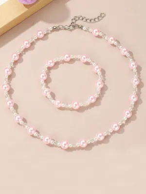 Blushing Treasures Pearl Jewelry Set