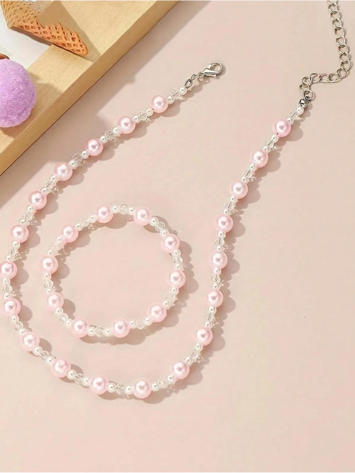 Blushing Treasures Pearl Jewelry Set