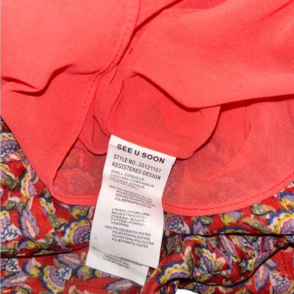 Boutique See U Soon Tiered Ruffle Midi Dress Size XL