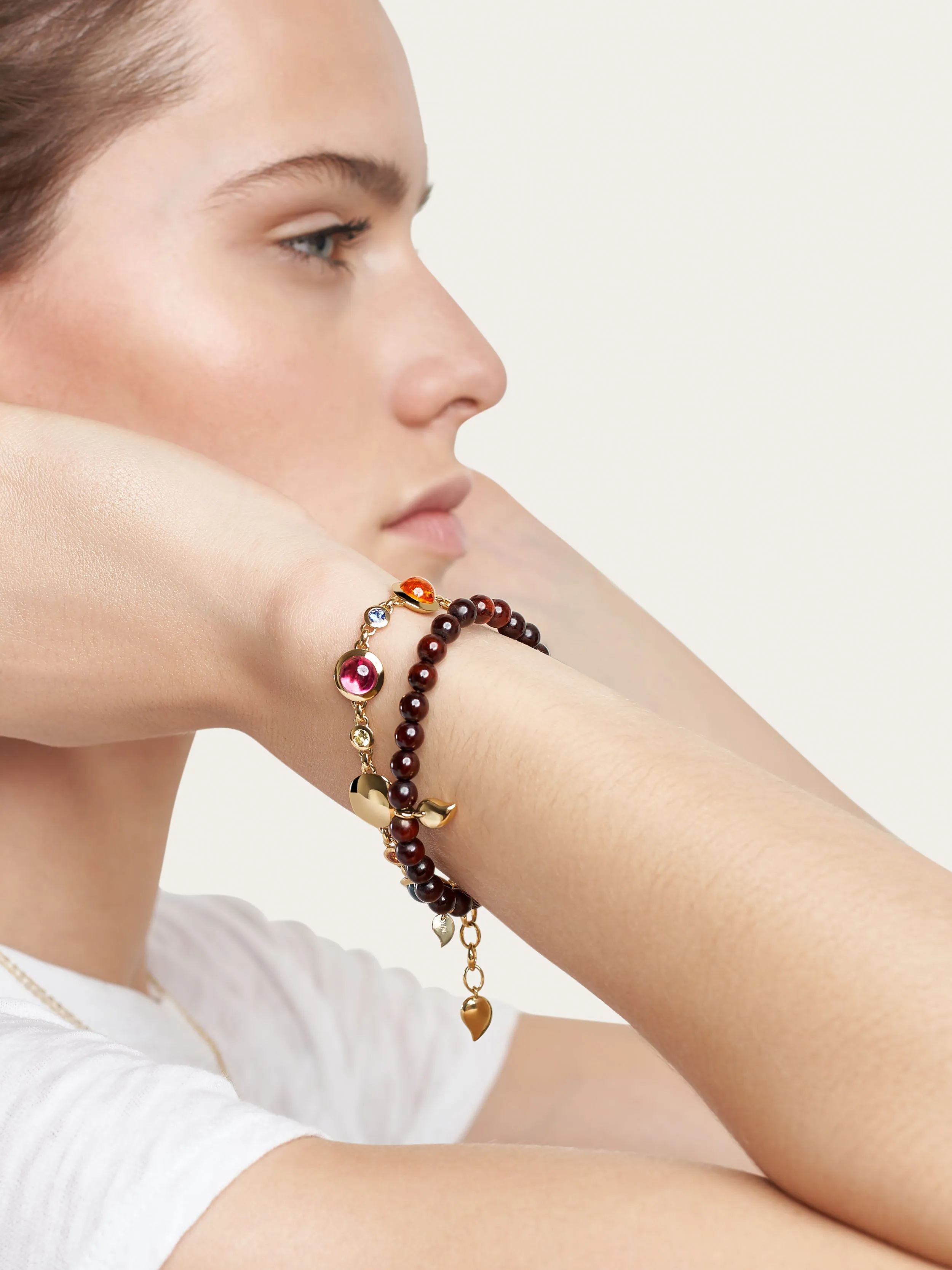 Bracelet BOUTON 'Candy' / Sapphire