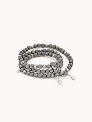 Bracelet INDIA Greywood medium with 20 Champagne Diamonds Greywood and Diamonds