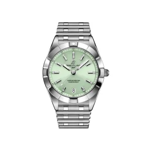 Breitling Chronomat Watch, 32mm Green Dial, A77310101L1A1
