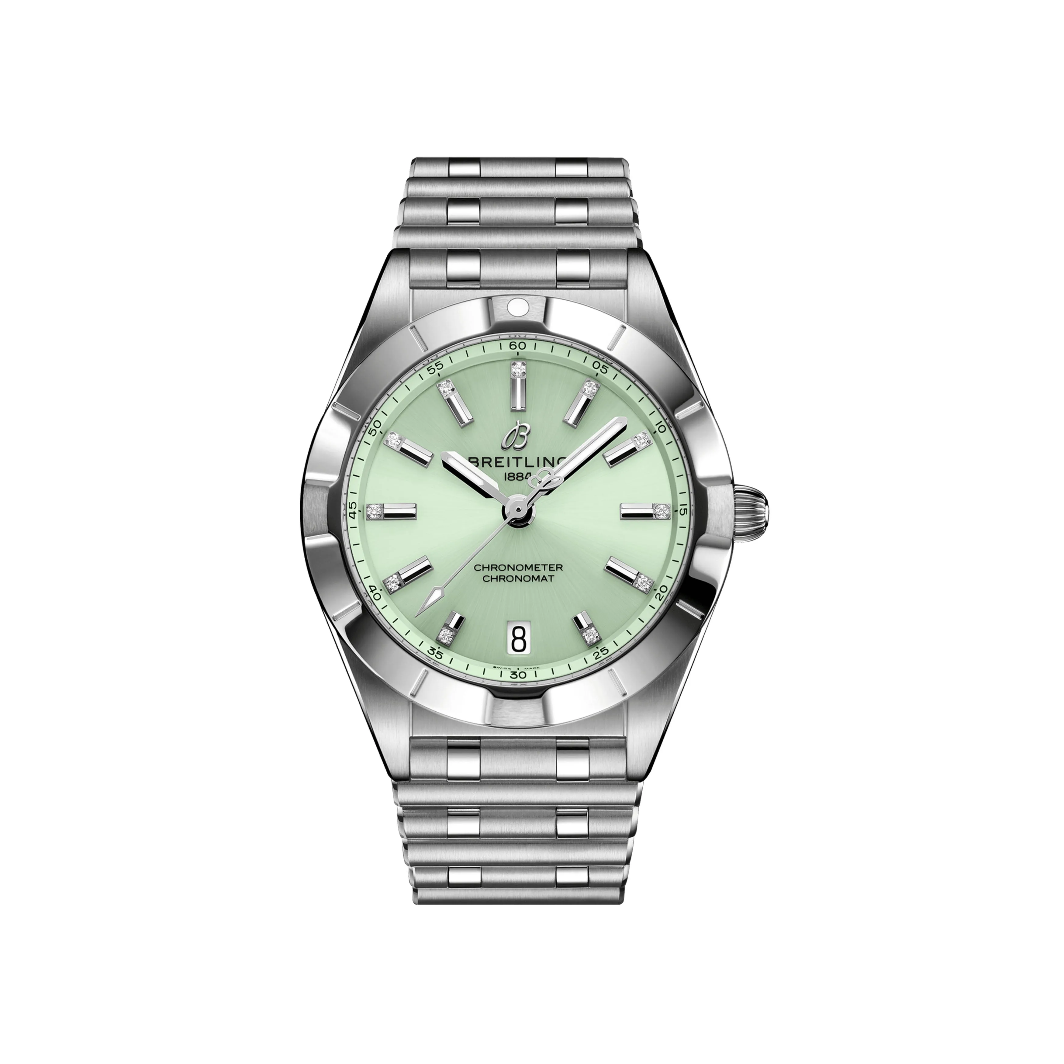 Breitling Chronomat Watch, 32mm Green Dial, A77310101L1A1