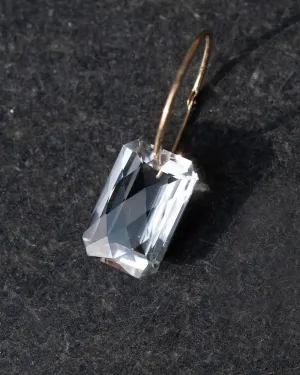 Briolette Emerald Cut Ghost Amethyst