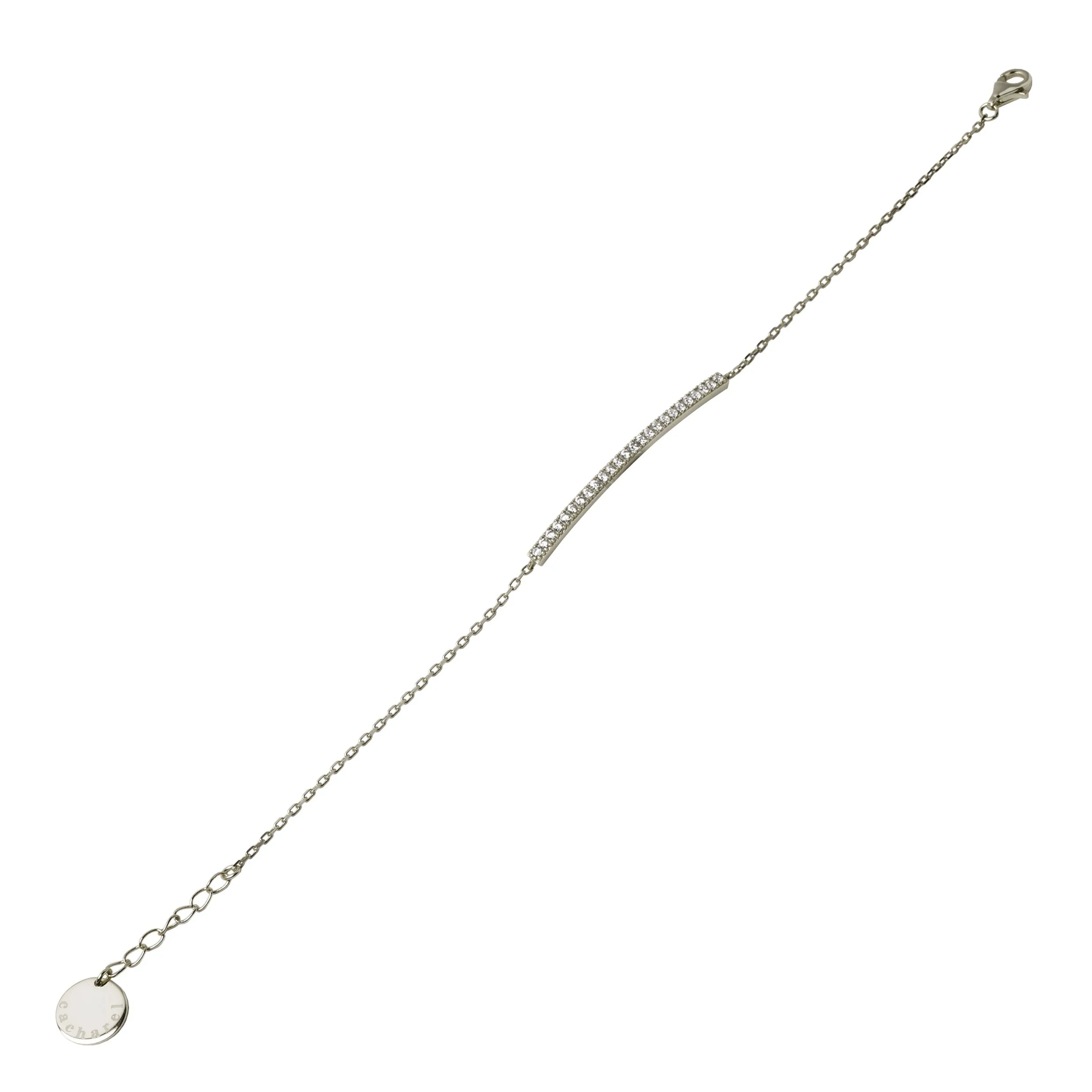 Cacharel CJB890C-Bracelet Courbe Silver