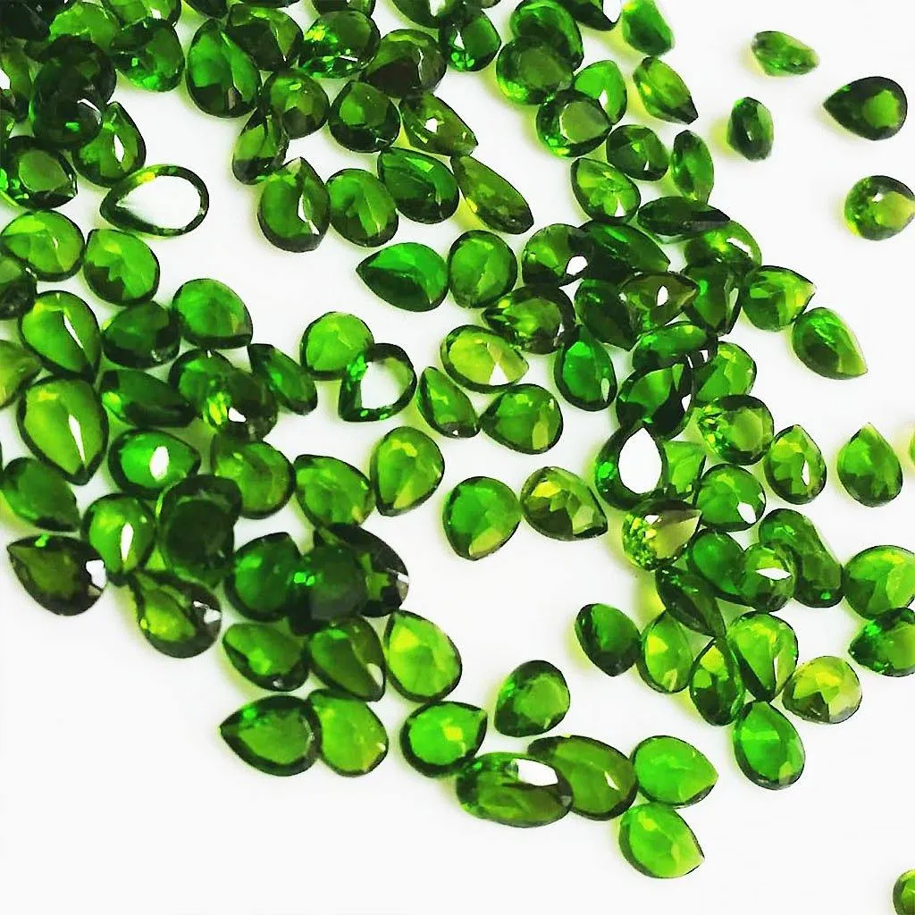 Calibrated Rare Chrome Diopside Loose Stone Deals | Bulk Loose Gems