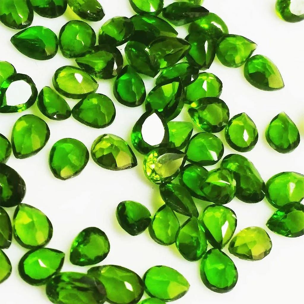 Calibrated Rare Chrome Diopside Loose Stone Deals | Bulk Loose Gems