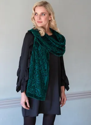 Celtic Burn Out Velour Scarf