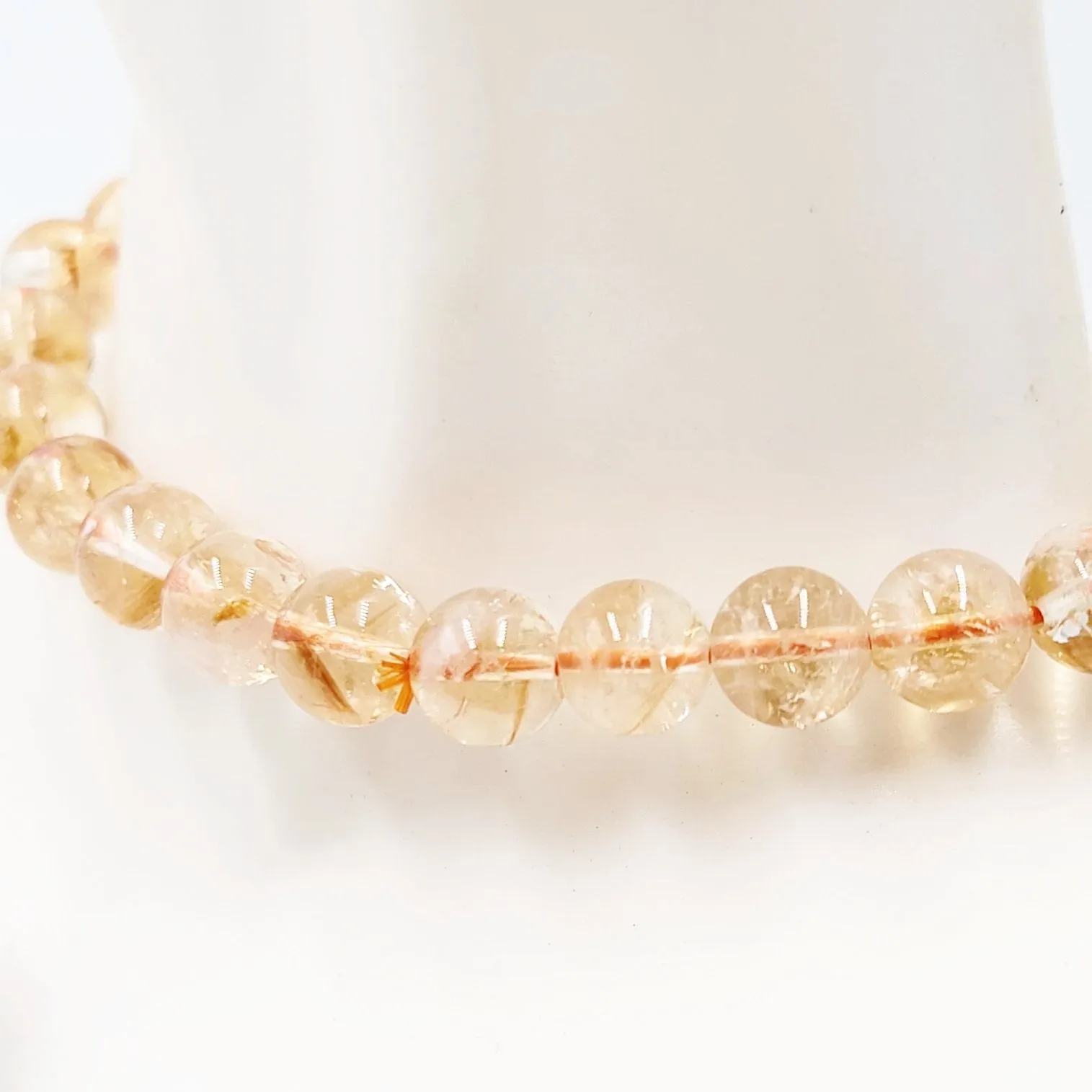 Citrine Bracelet 8mm Bead Bracelet
