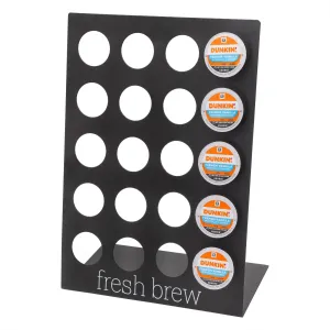 Contemporary Coffee Pod Stand (Black, Case of 8)