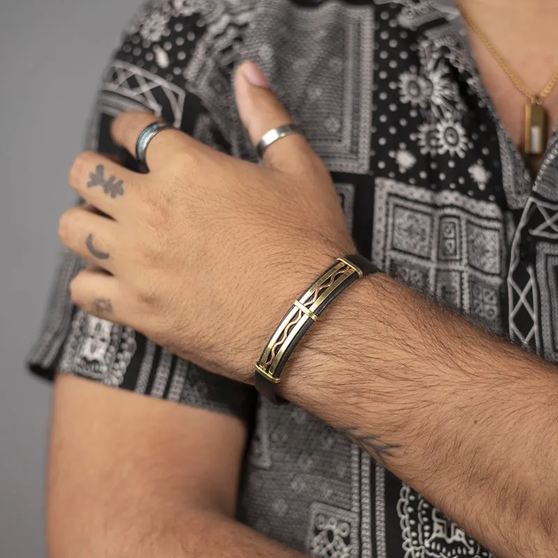Copper Bracelet for Men and Women 99.9% Pure Copper Fashion Bangle 6.8" Adjustable Size Healthy Bracelet