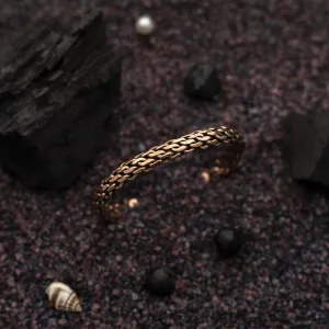 Copper Bracelet for Men and Women 99.9% Pure Copper Fashion Bangle 6.8" Adjustable Size Healthy Bracelet