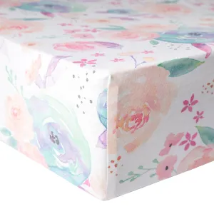 Copper Pearl Bloom Fitted Crib Sheet