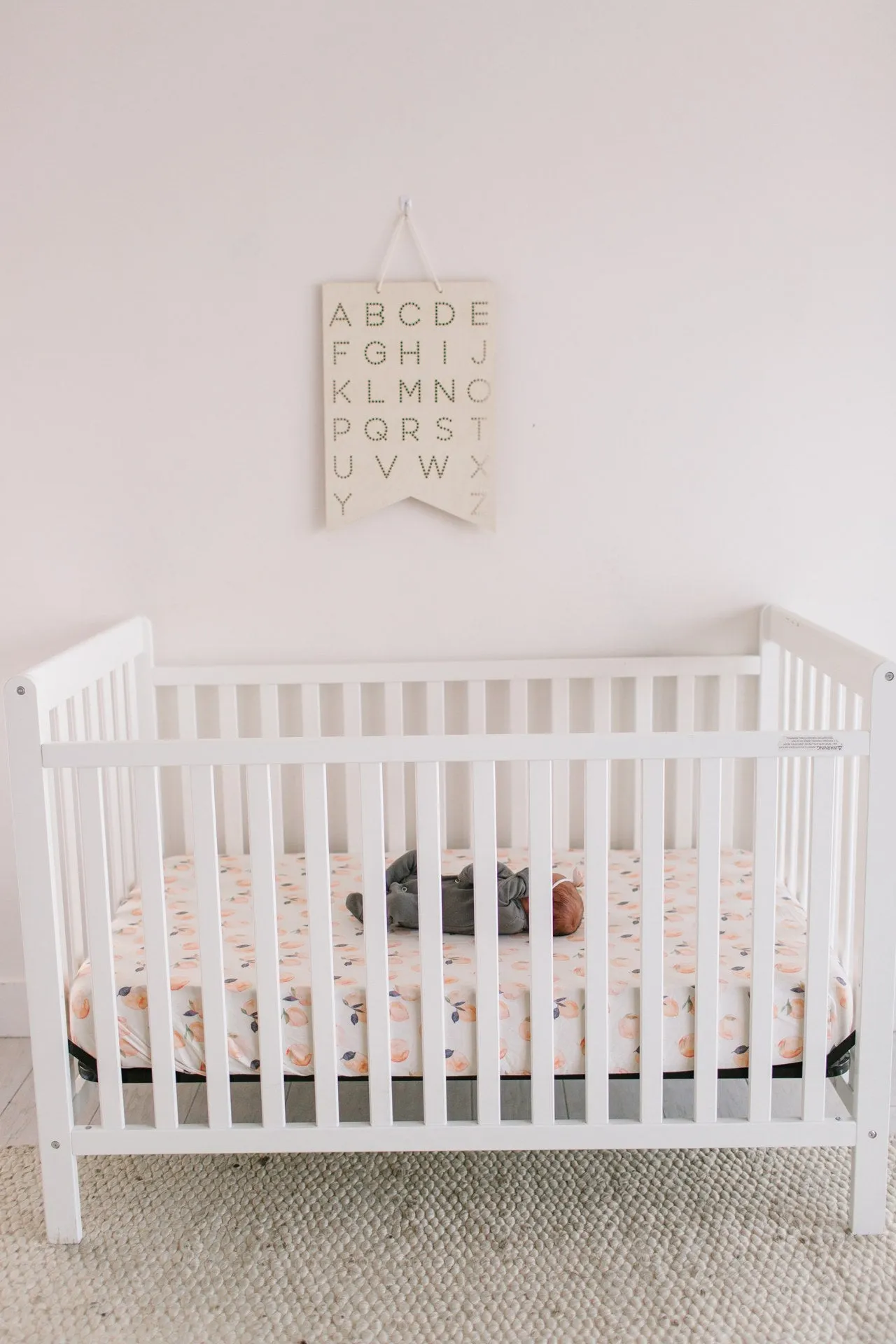 Copper Pearl Caroline Fitted Crib Sheet