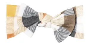 Copper Pearl Harvest Knit Headband Bow